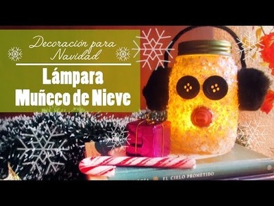 Lampara muñeco de nieve para decorar | DIY de navidad | CookingPaper