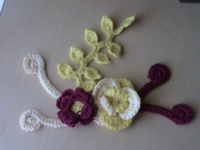 Aplicación para acompañar flores a crochet