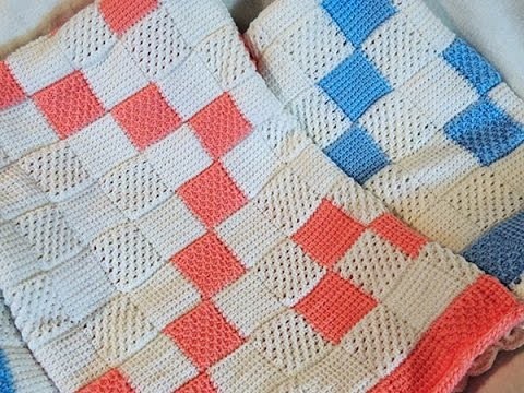 Crochet Tunecino: Manta de Bebe # 2