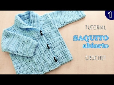 DIY Abrigo saquito UNISEX tejido a Crochet - VARIOS TALLES | Parte 1 de 2