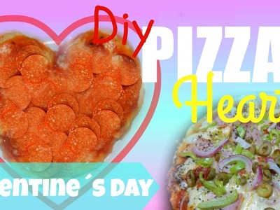 DIY Heart Shaped PIzza || Pizza en Forma de Corazon