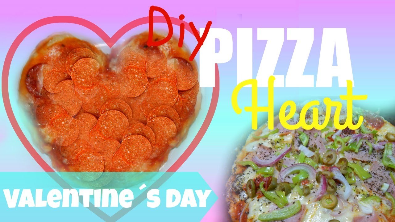 DIY Heart Shaped PIzza || Pizza en Forma de Corazon