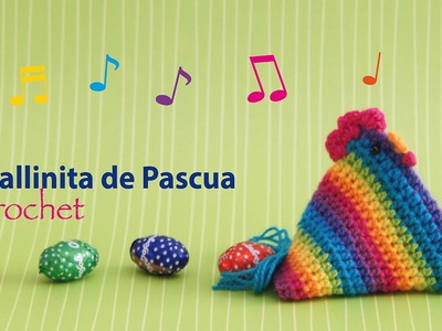 Gallina de Pascua Arcoíris tejida a crochet (en diagramas!) Stop motion crochet :)