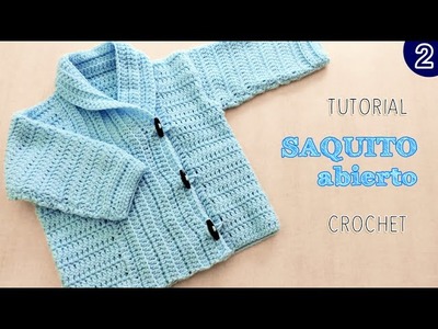 DIY Abrigo saquito UNISEX tejido a Crochet - VARIOS TALLES | Parte 2 de 2