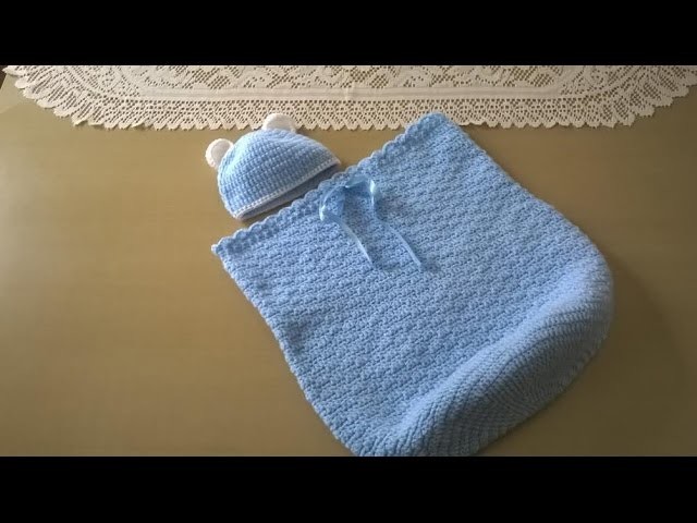 Cocoon, capullo o sobre de dormir con gorrito: Como tejerlo en crochet o ganchillo