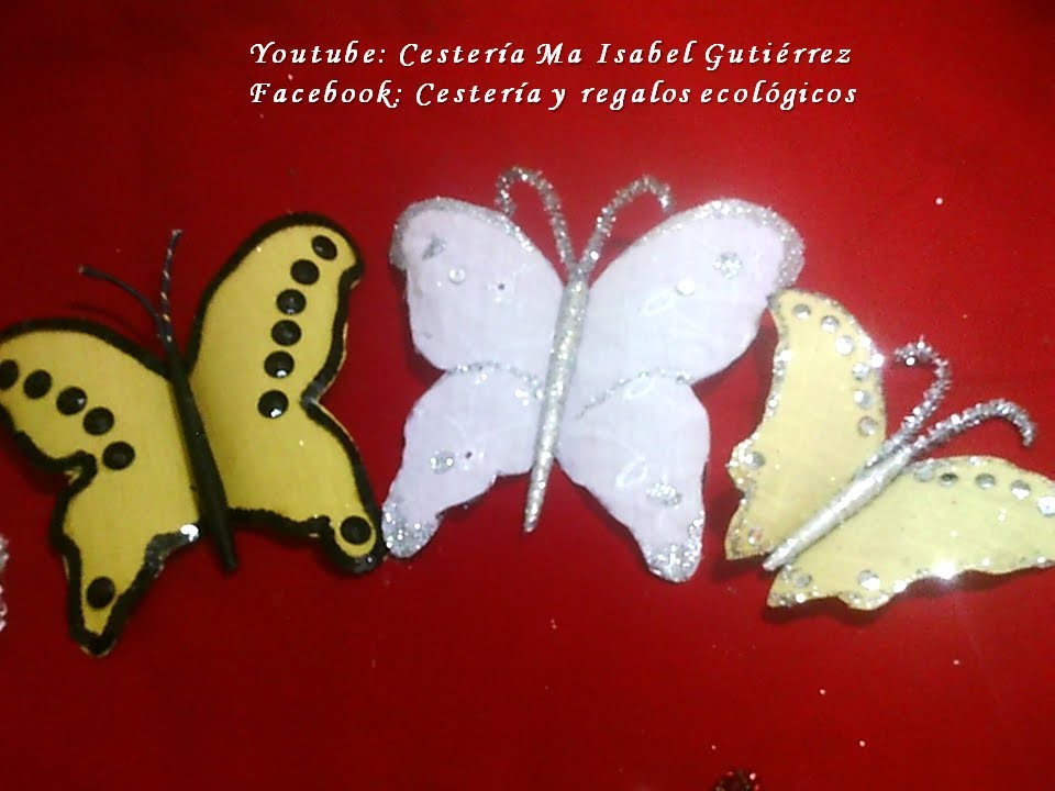 Como hacer mariposas de plástico desechable DIY. How to make plastic butterflies