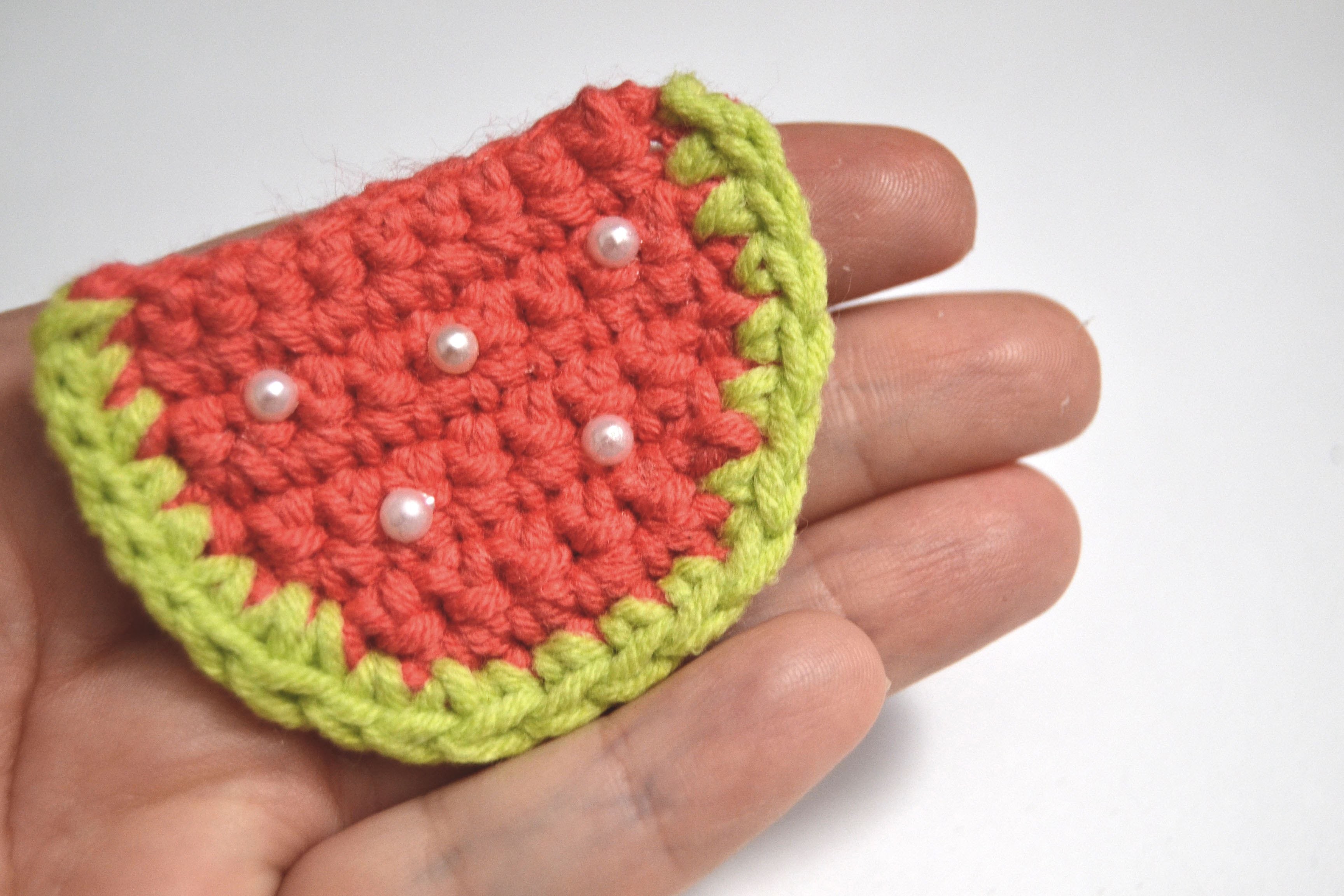 Crochet: Sandía plana (fácil)
