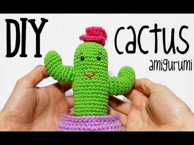 DIY Cactus amigurumi crochet.ganchillo (tutorial)