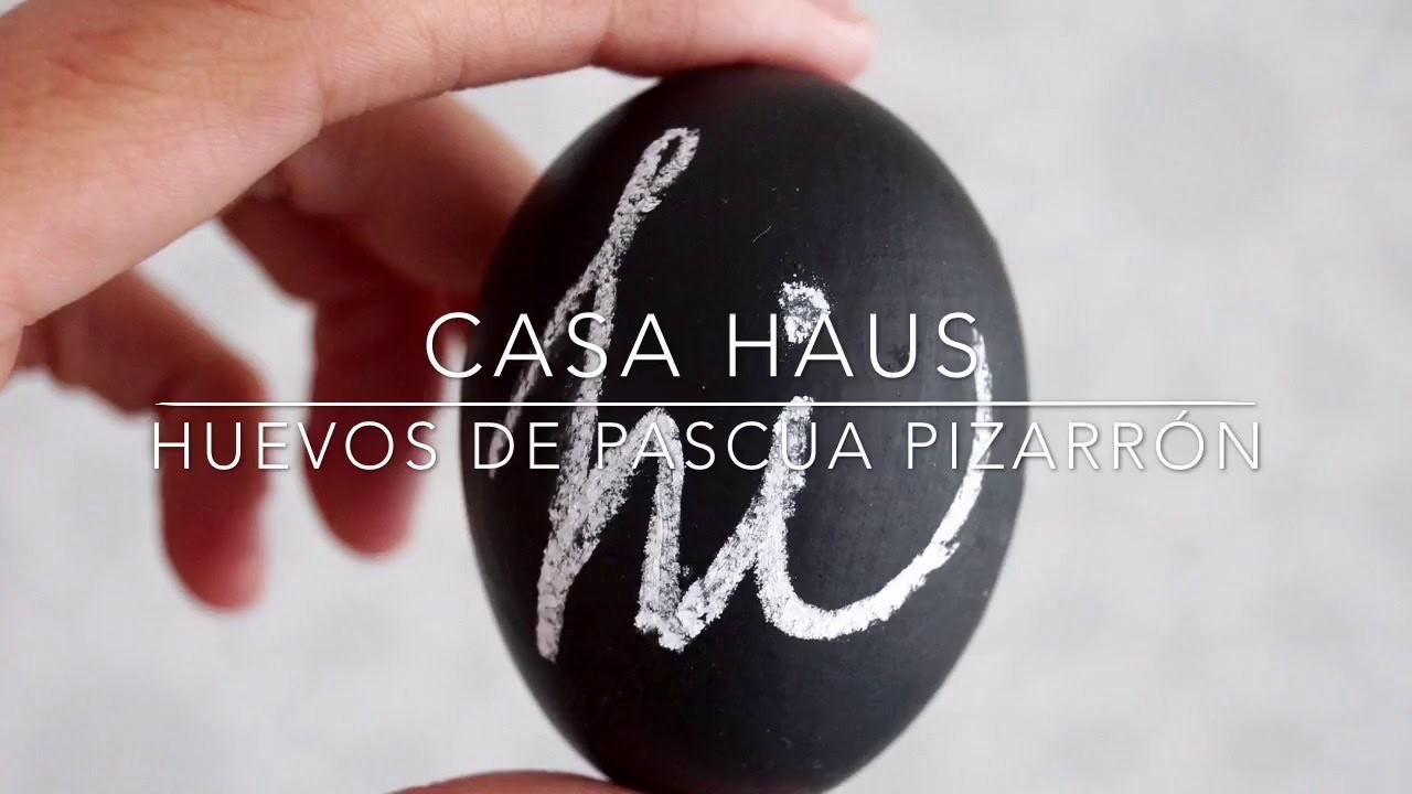 DIY: Huevos de Pascua de pizarrón (y cómo vaciarlos para decorarlos)