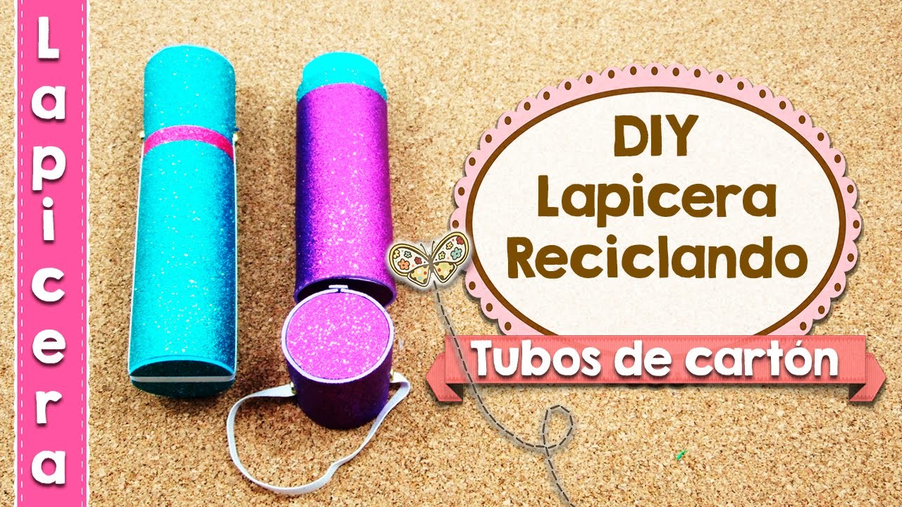 DIY | Lapicera Hecho con Tubos de Cartón | Fácil | Reciclaje