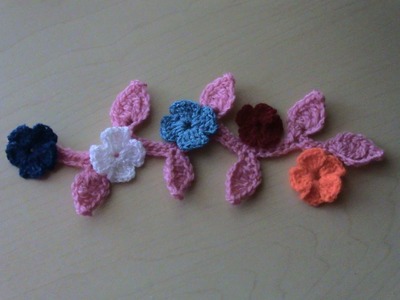 Flores pequeñas en crochet