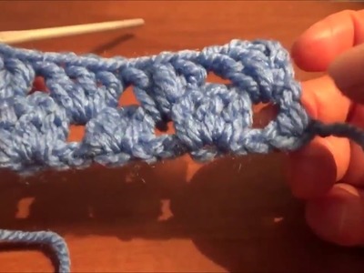 Puntada a crochet fácil y rápida. Muestra No. 3
