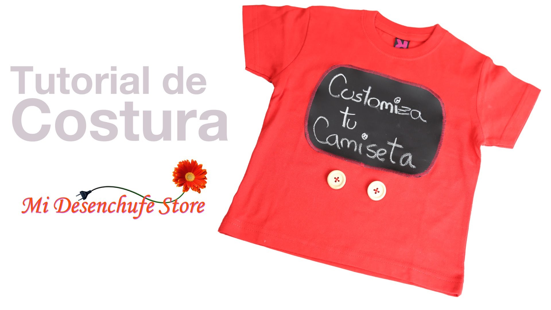 Tutorial #34 - DIY Camiseta Customizada con Tela de Pizarra -