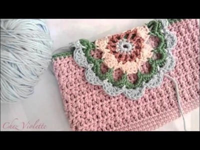 Tutorial Cartera Rosa a Crochet