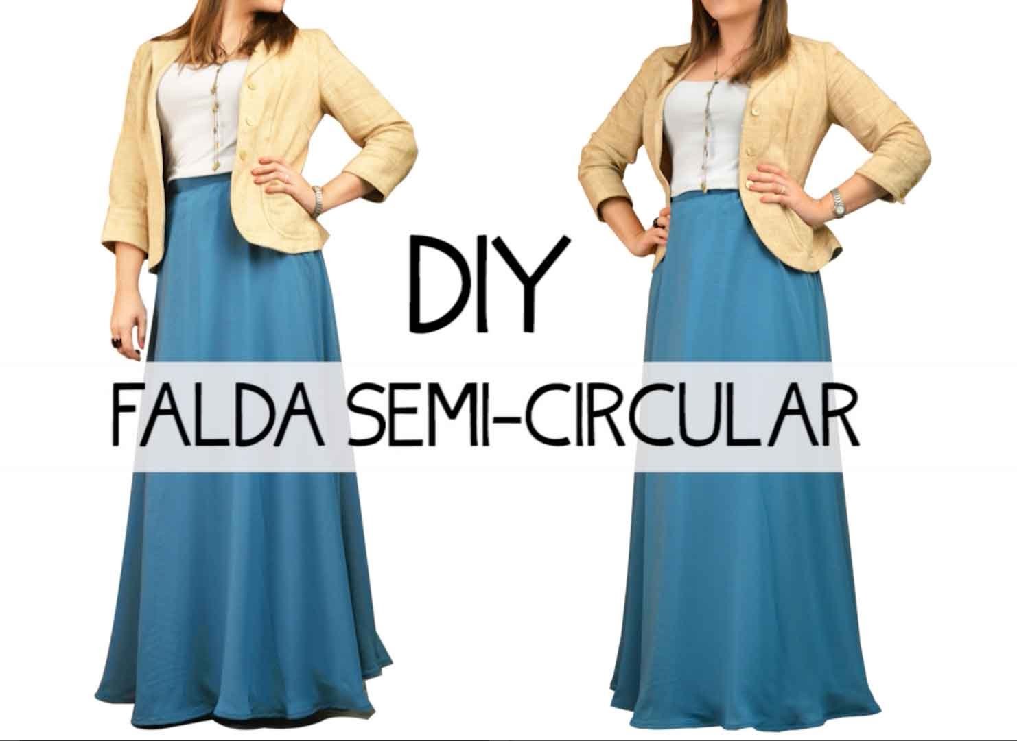 Falda semi-circular DIY