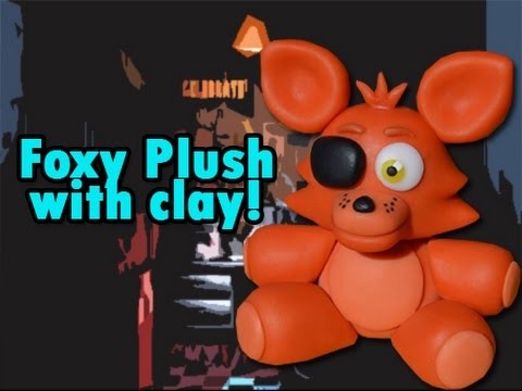 Foxy Plush Version Five Nights at Freddy's Tutorial Porcelana fria. Cold porcelain