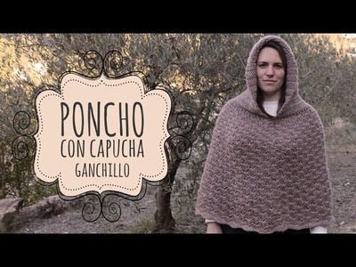 Tutorial Poncho con Capucha Fácil y Rápido Ganchillo | Crochet