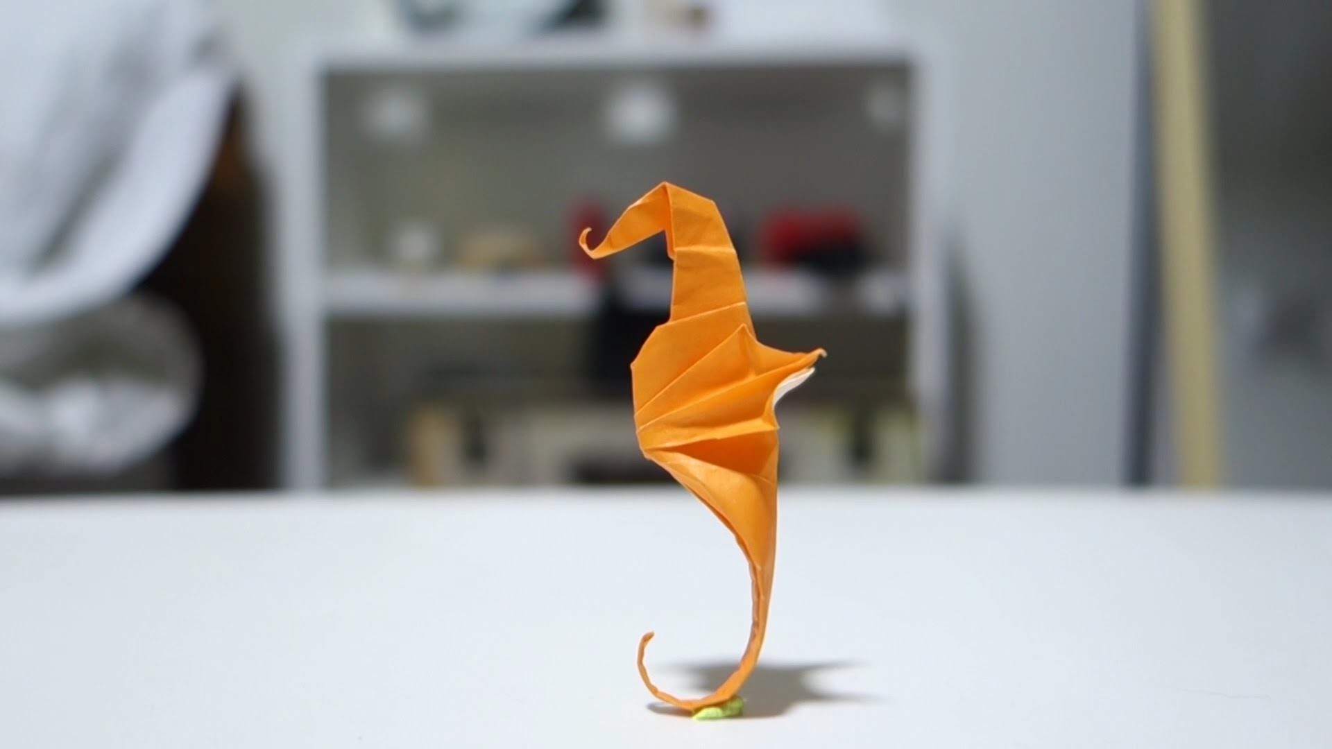 Caballito de Mar de papel - Origami Seahorse