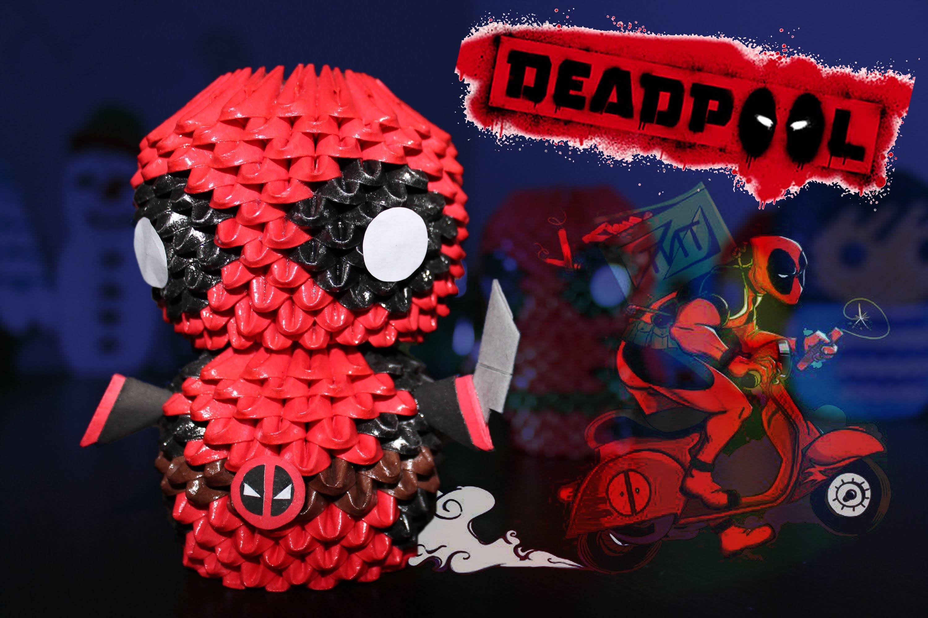 Deadpool 3D Origami | Pekeño ♥