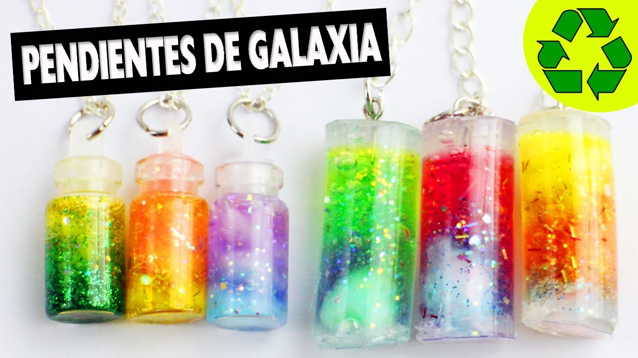 DIY | Pendientes de Galaxia para collares y  llaveros 100% Caseros - Manualidades Faciles
