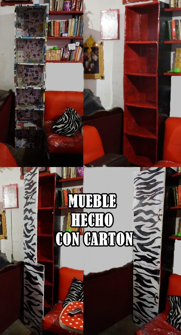 MUEBLE ROPERO HECHO DE CARTÓN