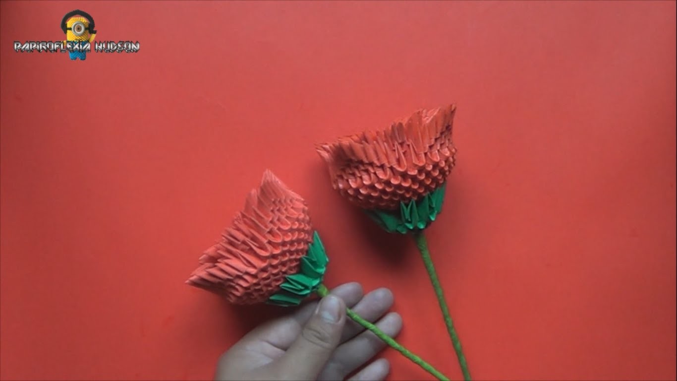 Origami 3D Rosa