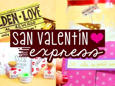REGALOS EXPRESS para San Valentín: Amor y Amistad ✄ Craftingeek