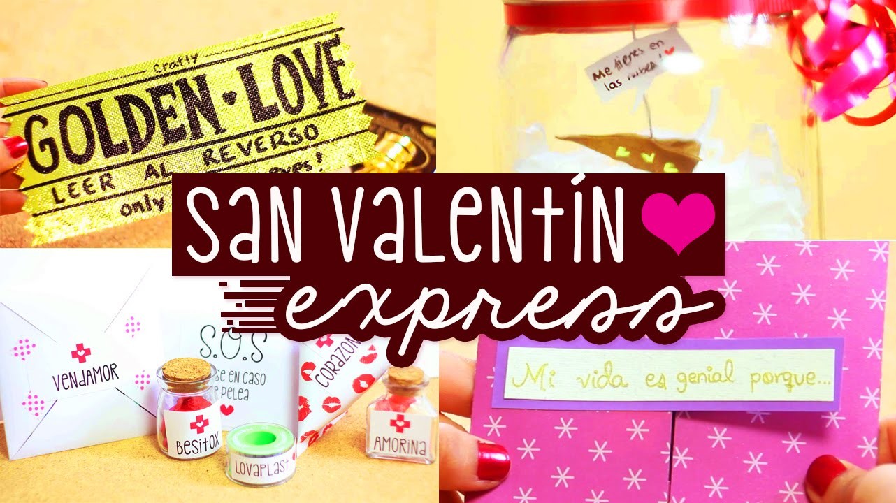 REGALOS EXPRESS para San Valentín: Amor y Amistad ✄ Craftingeek