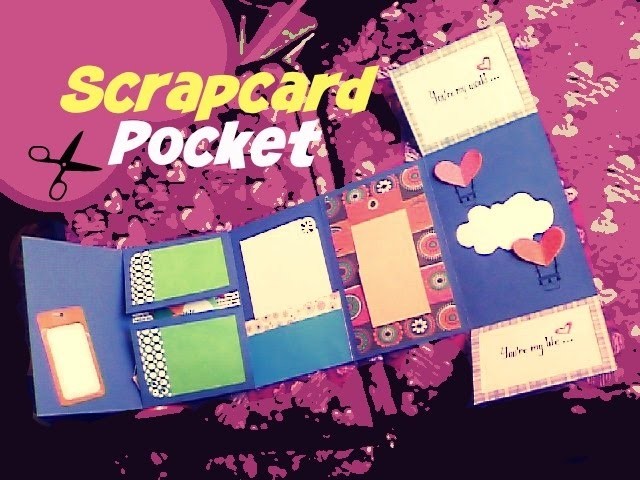 Scrapcard Pocked - Scrapbook - Killer Details - Tutorial tarjetas creativas para mi novio