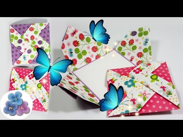 Tarjetas de Cumpleaños Creativas Molinillo de Papel [Manualidades:Tarjetas de Origami] Pintura Facil