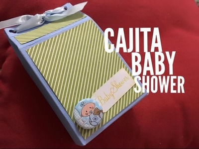 TUTORIAL Cajita para Baby Shower.Triangular Top Baby Shower Box