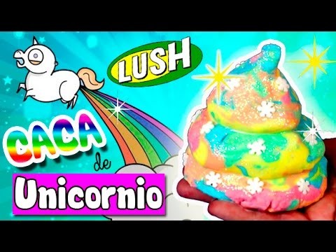 CACA de UNICORNIO DIY * BOMBA de BAÑO casera LUSH