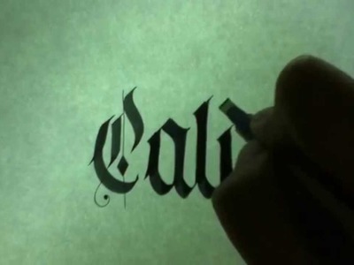 Caligrafia el caligrafo - gotica