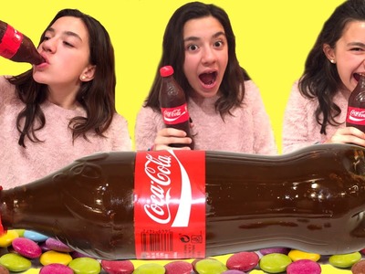 Coca-Cola de chocolate gigante