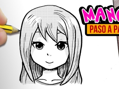 COMO DIBUJAR UN ROSTRO MANGA. COMO DIBUJAR ROSTRO MANGA DE MUJER - How to draw manga