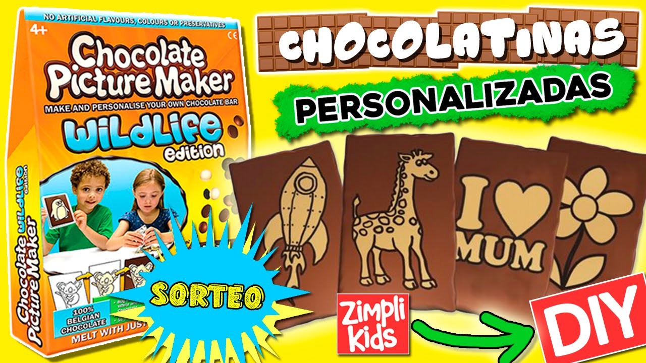 Cómo hacer CHOCOLATES personalizados y SORTEO  * RÉPLICA CASERA de Chocolate Picture Maker