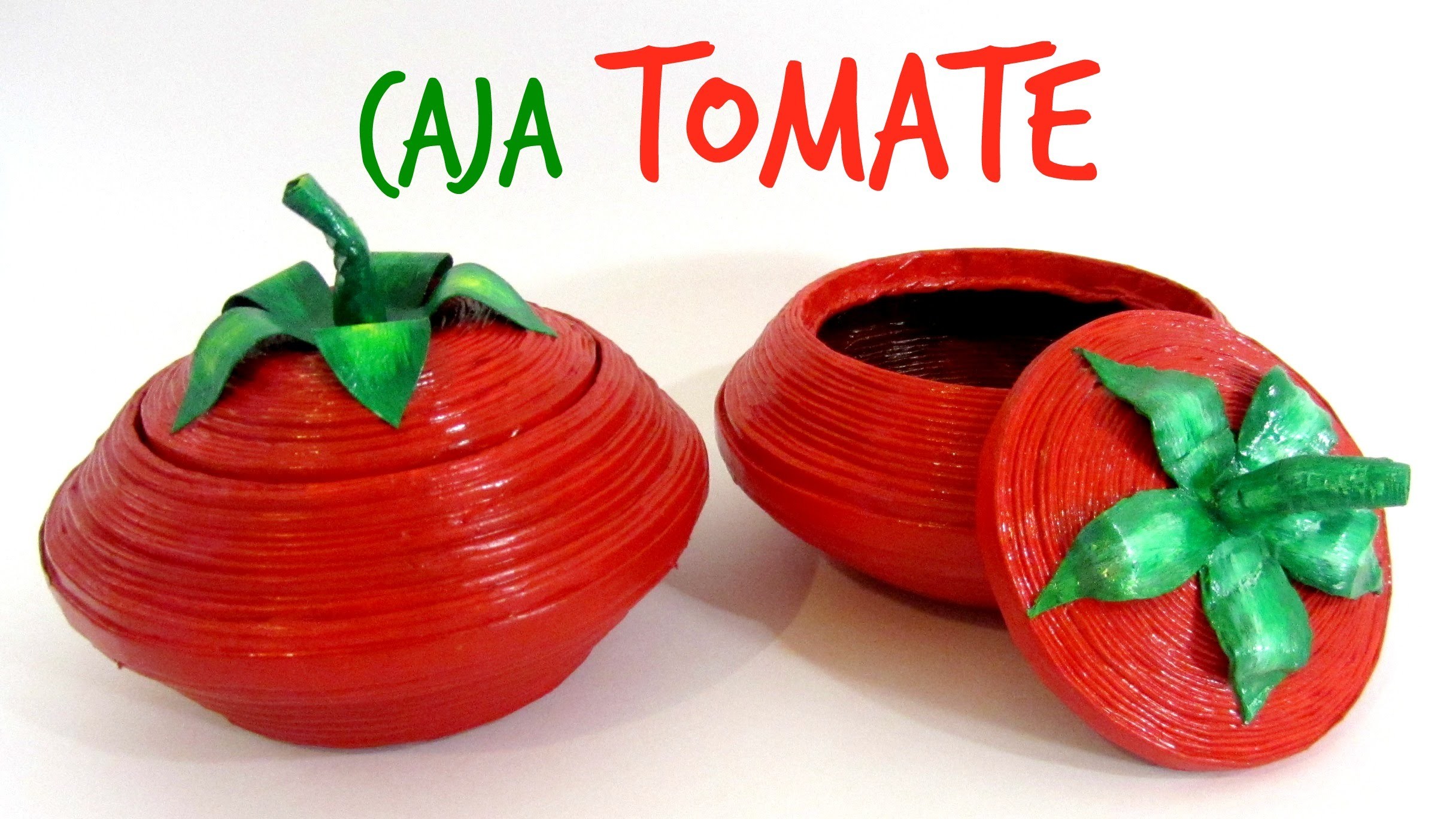 #DIY: Cómo hacer una caja tomate con papel. Tomato box.