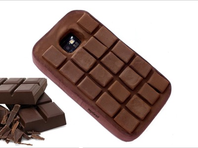 DIY Funda  para el móvil con forma de tableta de chocolate