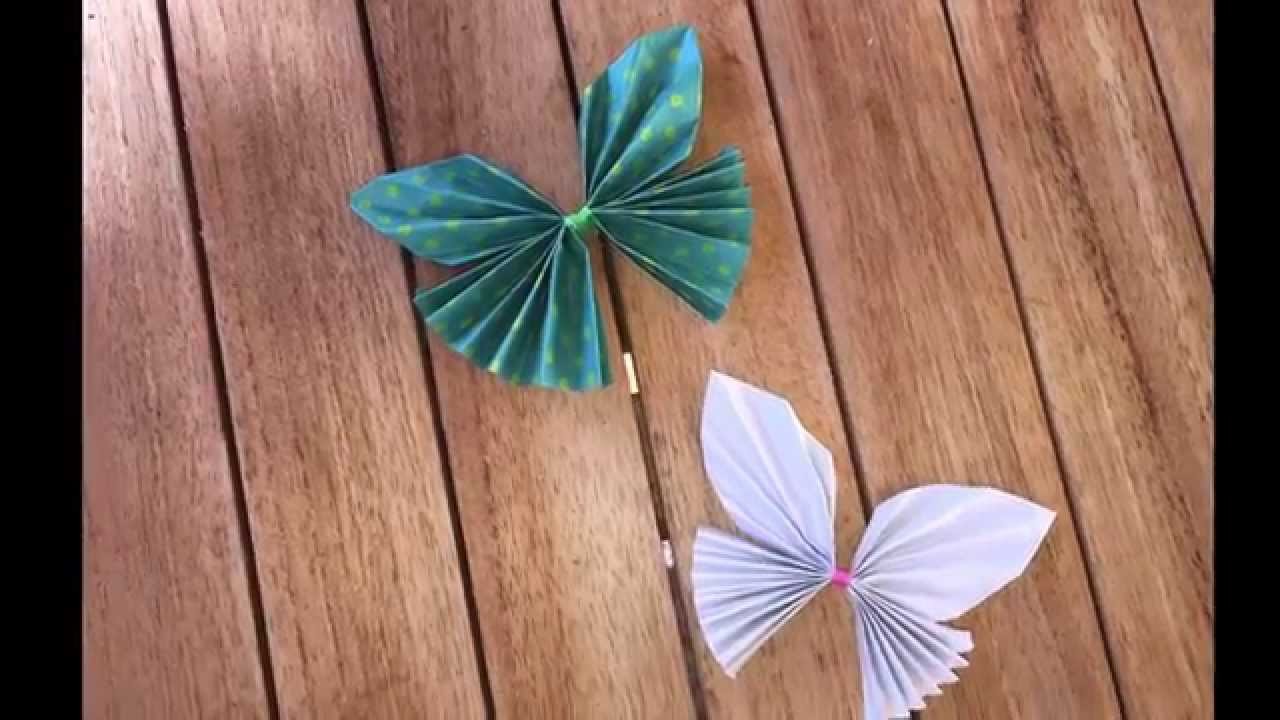 Mariposa origami paso a paso