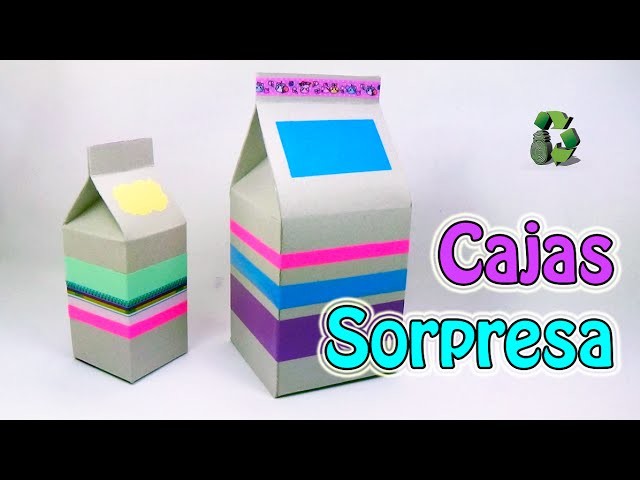 198. Manualidades: Como hacer cajas sorpresa de cumpleaños (Reciclaje) Ecobrisa