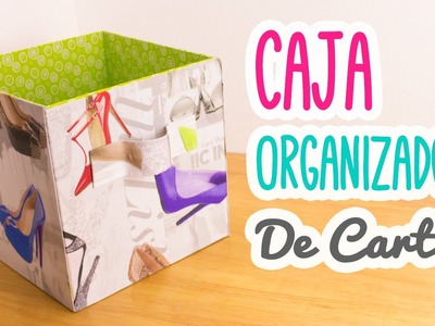 Caja Organizadora de Cartón | Cartonaje para Principiantes| Manualidades con Cartón | Catwalk