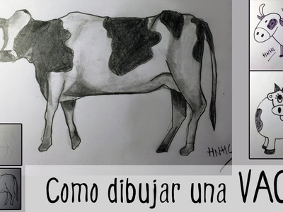 Cómo dibujar una vaca: tres modelos diferentes
