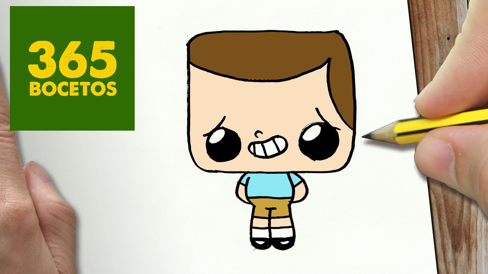 COMO DIBUJAR JEFF DE CLARENCE KAWAII PASO A PASO - Dibujos kawaii faciles - How to draw JEFF