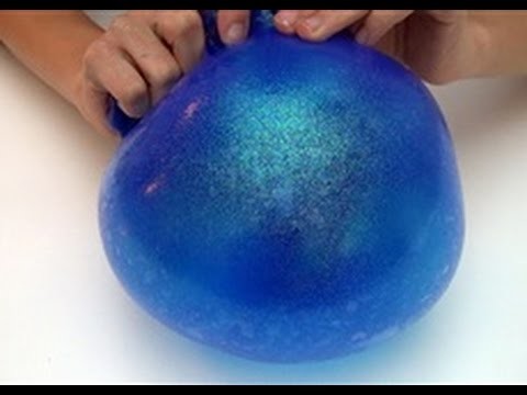 ¿Como hacer galaxy slime (moco de delfin) inflable?
