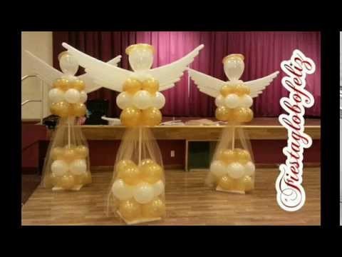 Como hacer un ángel grande con globos paso a paso
