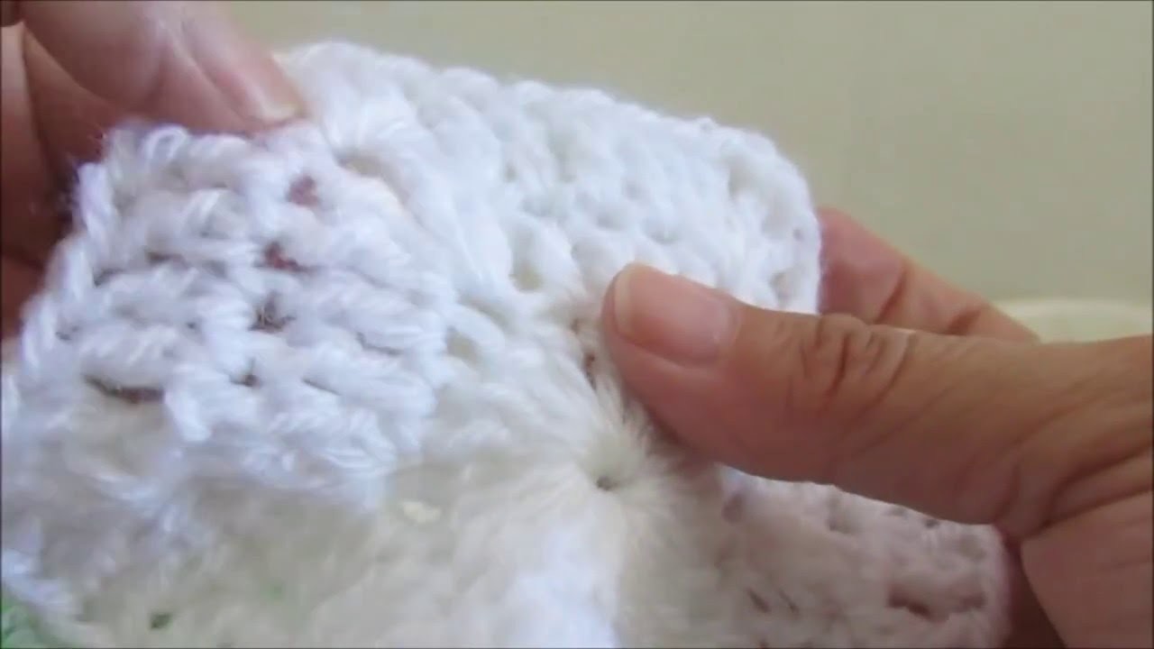 Como tejer un Capullo para bebé en crochet con baretas