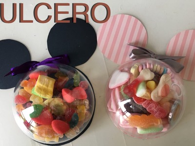 Crea tu dulcero para fiestas de Mickey y Minnie Mouse