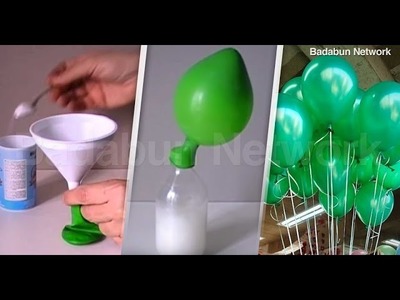 Mira el truco de los japoneses para inflar globos. Nunca más usarás helio