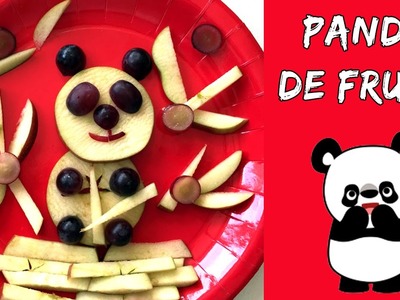 OSO PANDA de fruta * Meriendas faciles para niños