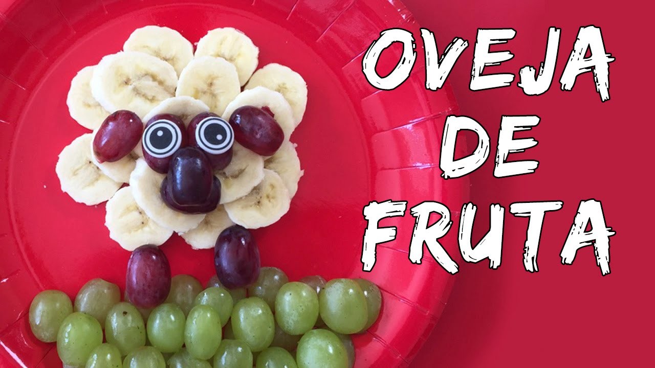 Oveja de fruta* MERIENDAS FÁCILES  y rápidas para niños